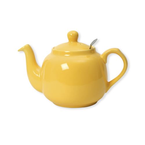 Bruno Evrard - Théière en faïence avec filtre inox 1,1L jaune - FARMHOUSE