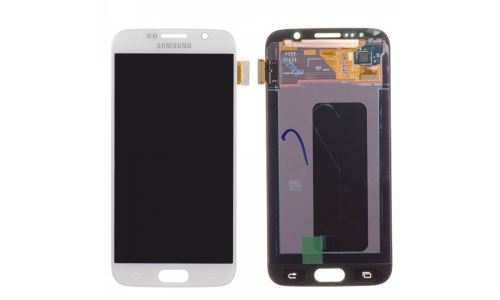 Ecran LCD complet origine Samsung Galaxy S6 blanc