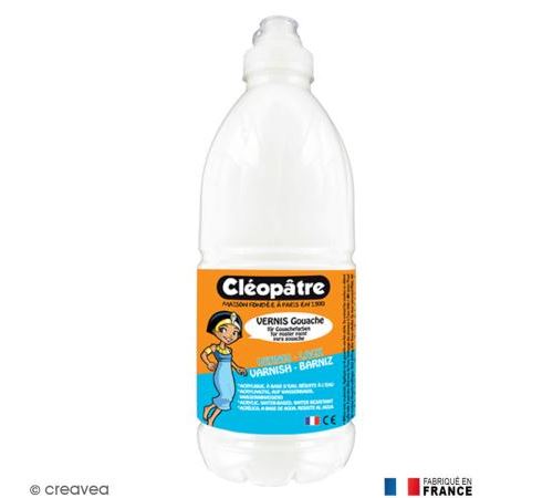 Vernis colle brillant Cléopâtre spécial gouache x 1 kg