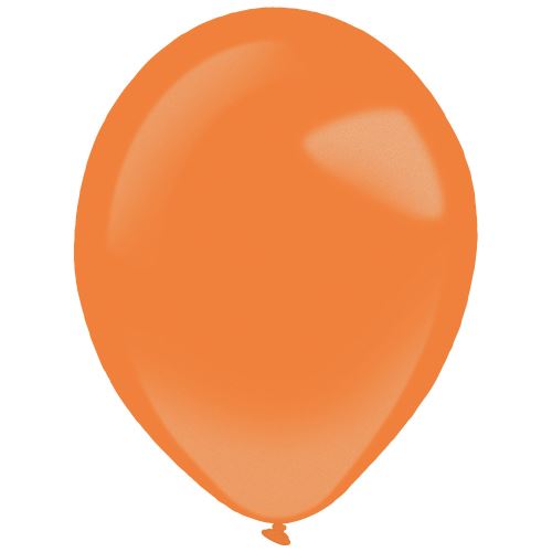 Amscan ballons métalliques 35 cm latex orange 50 pièces