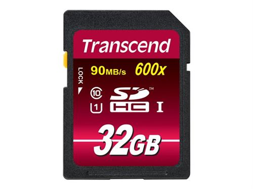 Transcend - carte mémoire flash - 32 Go - SDHC UHS-I