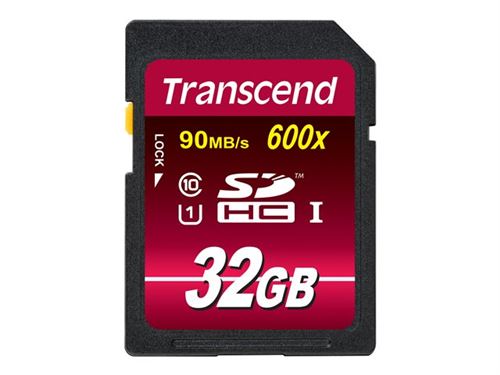 Transcend - Carte mémoire flash - 32 Go - Class 10 - SDHC UHS-I