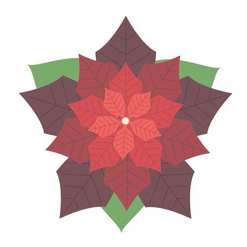 6 matrices de découpe Etoile de Noël 10,8 cm - Artemio