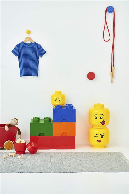 3€85 sur LEGO boîte de rangement tête Fille petite 16 x 18,5 cm