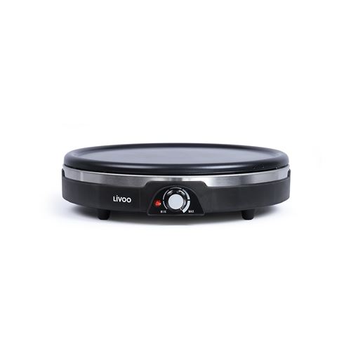 Livoo DOC239 - Pannenkoekpan - 1350 W - zwart/grijs