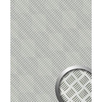 Tole Striée Aluminium Prix Design Revetement Mural Auto Adhesif Wallface 11308 Alu Stepstyle