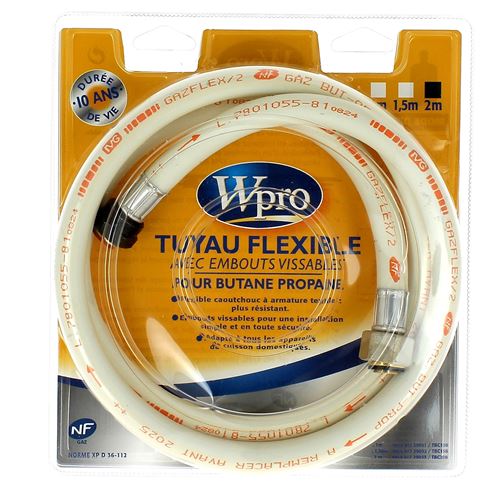 Tuyau butane 2m visse 10 ans pour Cuisiniere Accessoire