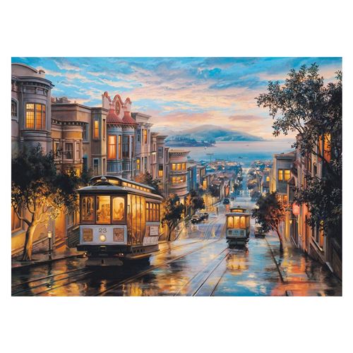 CABLE CAR SAN FRANSISCO - EUGENE LUSHPIN - 1000 pcs - 9+ - 6000-0957