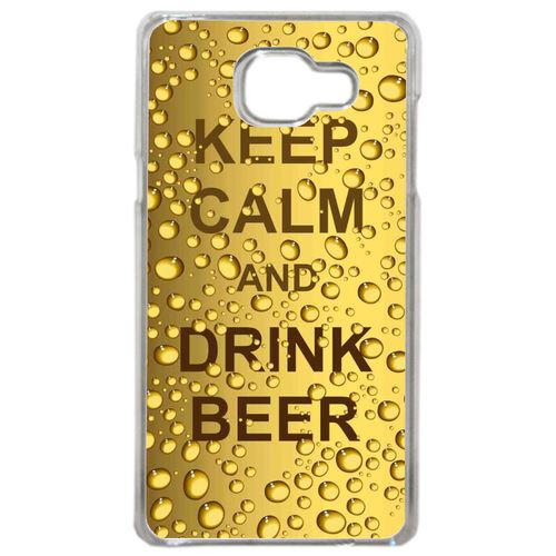Coque Keep Calm Biere Bulle Compatible Samsung Galaxy A5 2016 Transparent