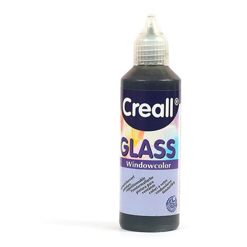 Peinture repositionnable pour vitres Creall Glass 80 ml - noir - Creall