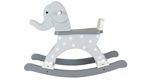 Jabadabado H13086 A Bascule Eléphant, Gris - Version Anglaise