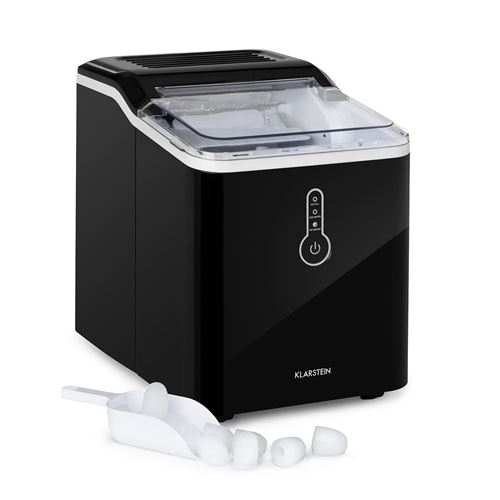 Klarstein Chillout - Machine À Glaçons 12 Kg/24H , Réfrigération Par Compression , Réservoir 1,5 Litre - Argent