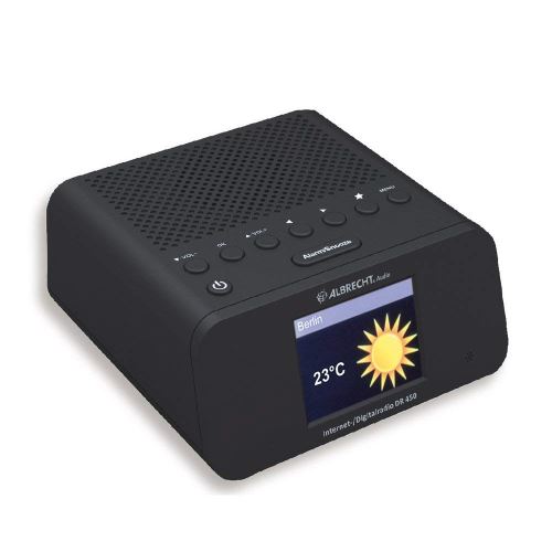 Albrecht 27450 Dr 450 Radio Internet Réveil Dab + Fm Noir