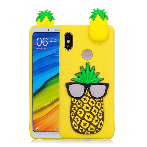 Coque en TPU poupée 3D mignonne ananas frais pour votre Xiaomi Redmi Note 6 Pro
