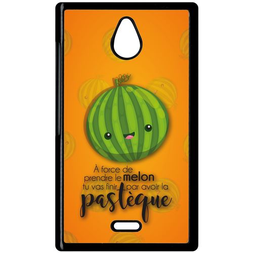 Coque Nokia X1 01 Force De Prendre Le Melon Tu Vas Finir Par Avoir La Pastque Fond Orange