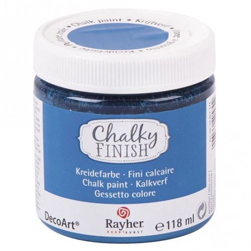 Peinture-craie Chalky Finish 118 ml - Bleu azur - Rayher