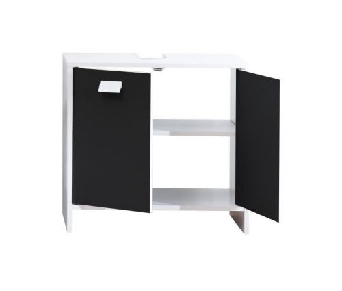 Top Meuble Sous Vasque L 60 Cm Blanc Et Noir Mat Installations