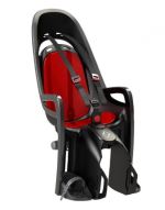Porte-bebe ZENITH gris rouge fixation porte-bagage
