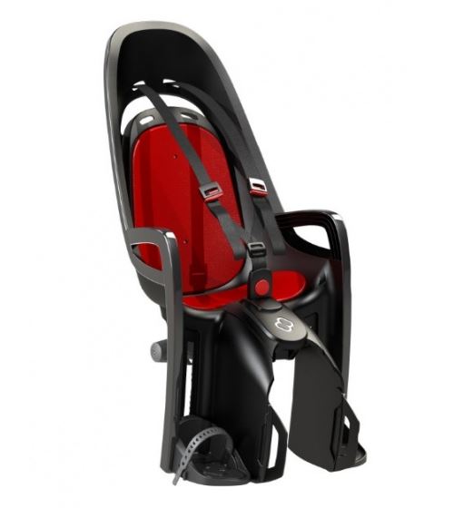 Hamax siège arrière de vélo avec adaptateur pour porte-bagages noir/rouge