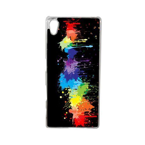 Coque pop art color smash compatible sony xperia z5 transparent
