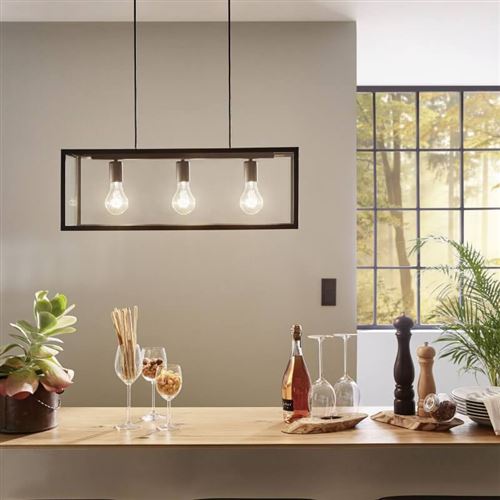 EGLO Lampe suspendue Charterhouse Noir