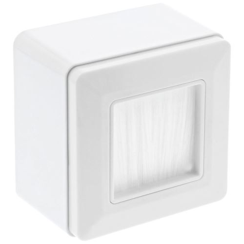 InLine® Jeu de cadres en saillie avec passe-brosse, pour téléviseur, blanc RAL9010