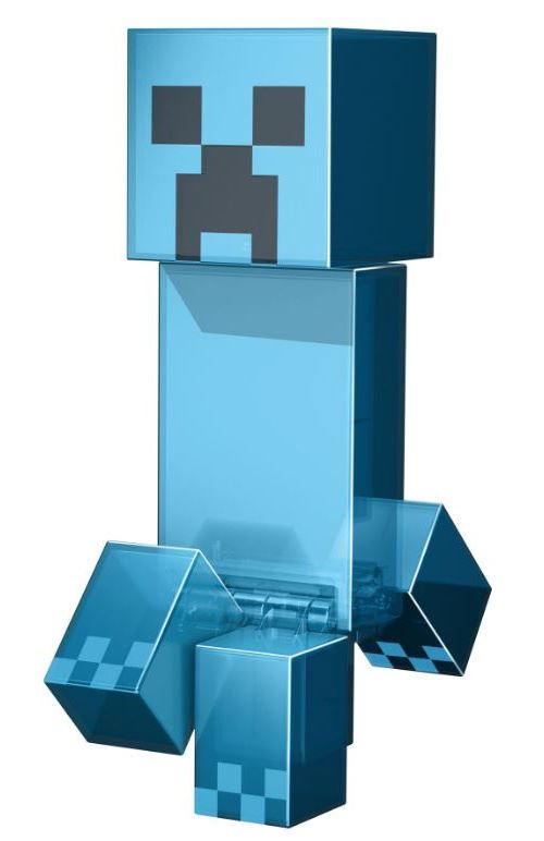 Mattel minecraft Charged Creeper 30 cm bleu