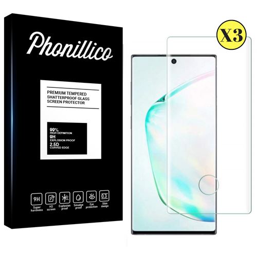 Verre Trempe pour Samsung Galaxy NOTE 10 PLUS [Pack 3] Film Vitre Protection Ecran Ultra Resistant [Phonillico®]