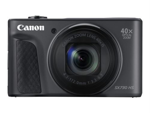 Canon PowerShot SX730 HS - Appareil photo numérique - compact - 20.3 MP - 1080p / 60 pi/s - 40x zoom optique - Wi-Fi, NFC, Bluetooth - noir