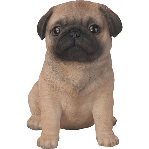 Vivid Arts - Chiot carlin en résine 16 cm