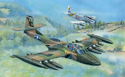 Maquette avion Trumpeter US A-37A LIBELLULE- 1/48 - Maquette d'avion