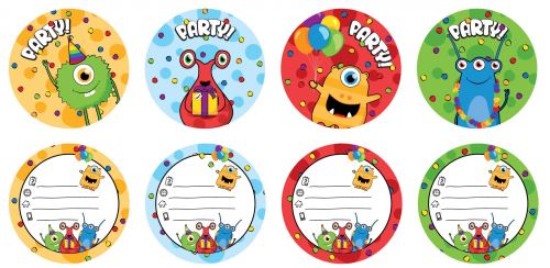 Haza Original invitations fête monstre 6 pièces