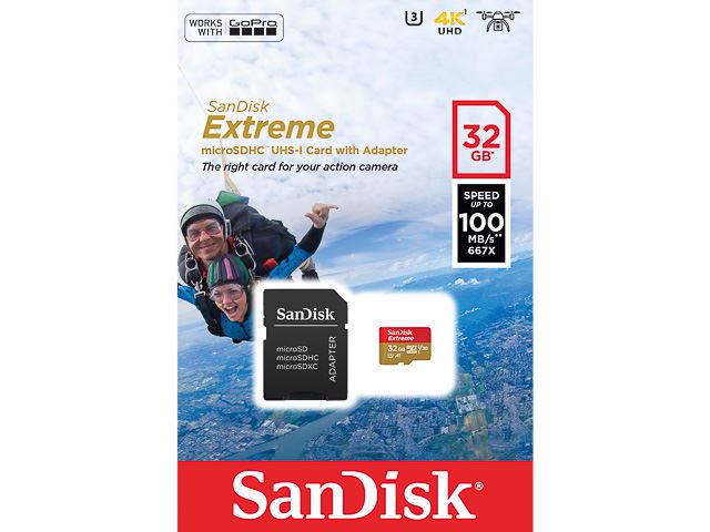 Carte mémoire micro SD Sandisk MSD ACTIONCAM 32GB - Carte SD