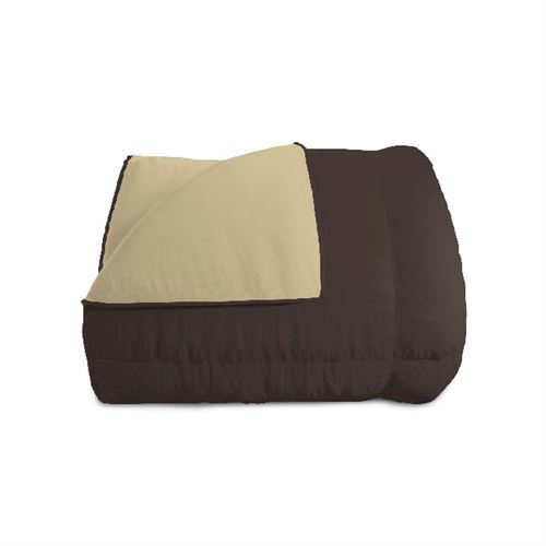 Elegant T-EL-2P Courtepointe d'hiver, Marron (Brown-Crème), 260 x 260 cm T-EL-marrone-panna-2P