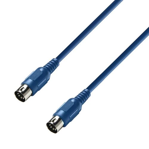 Adam Hall Cables K3MIDI0600BLU Série 3 Star Câble MIDI 6 m Bleu