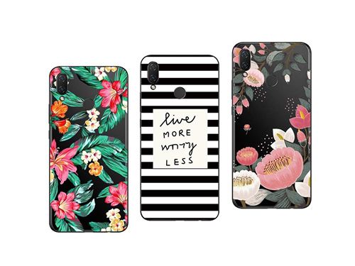 Huawei P Smart Plus ( P SMART + ) 3 coques gel souple et Résistant Anti Choc (Pack#2)