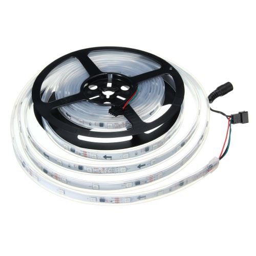 Waterproof 5 M 5050 SMD RGB rêve couleur IC 6803 LED Light Strip FR Télécommande UK Plug RF contrôleur uniquement