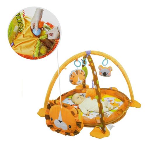 40 Sur Lion Tapis D Eveil Bebe 3 En 1 Parc Et Piscine A Balles Avec Arches Tapis D Eveil Achat Prix Fnac