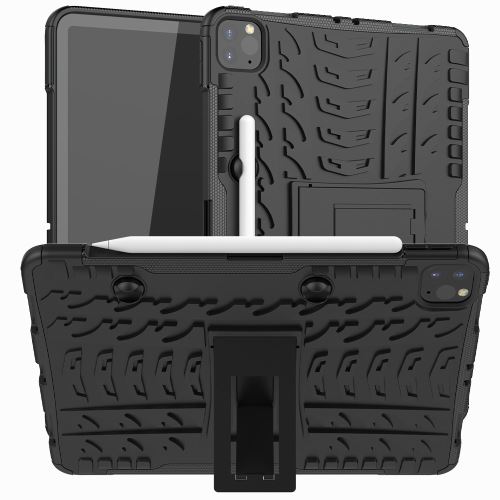 Coque en TPU hybride antidérapant avec béquille noir pour votre Apple iPad Pro 11 pouces (2020)