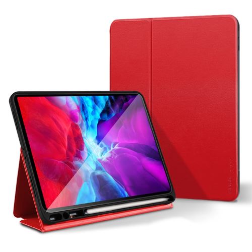 Etui en PU + TPU svelte avec support rouge pour votre Apple iPad Pro 12.9 pouces (2020)/(2018)