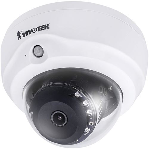 Vivotek fd816ba de HF2 Fixed Dome caméra IP, 2 Mégapixels, Indoor, PoE, 2,8 mm, PIR Infrarouge, PoE Blanc