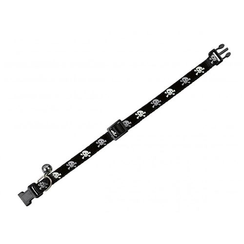 Collier Chat Neon Noir Motif Tete De Mort 30cm X 10 Mm Colliers Harnais Et Laisses Pour Chat Achat Prix Fnac