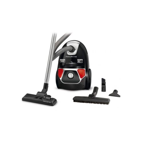 Rowenta Compact Power RO3955EA PARQUET - Aspirateur - traineau - sac - rouge/noir