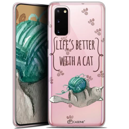 Coque Gel Samsung Galaxy S20 (6.2 ) Extra Fine Quote - Life's Better With a Cat