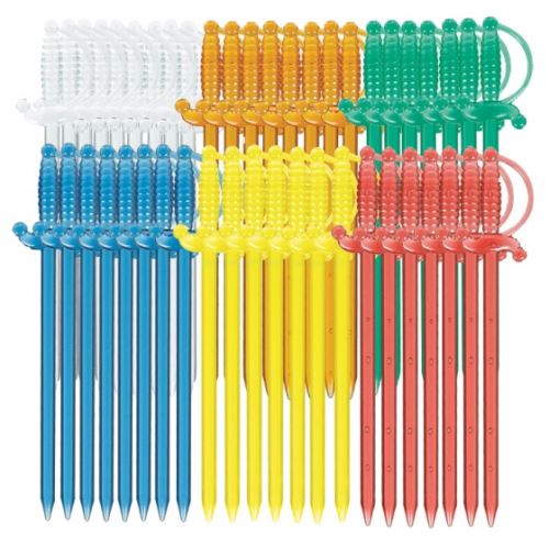 Amscan bâtonnets de cocktail épée 8 cm 50 pièces