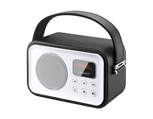 Sunstech rpbt450bk – Radio de Style rétro avec Bluetooth, Noir