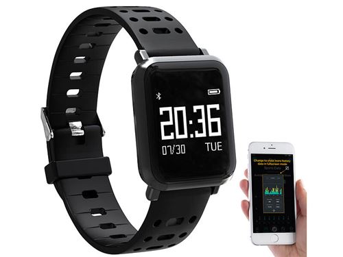 Montre fitness étanche avec cardiofréquencemètre et tensiomètre SW-250.hr