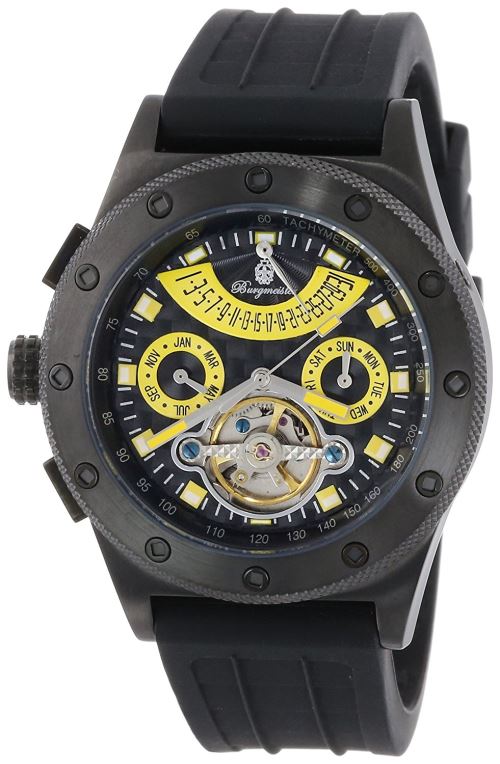 Burgmeister - BM172-622D - Montre Homme - Automatique - Analogique - Bracelet Silicone Noir