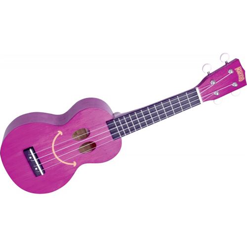 Mahalo U-SMILE-TPP- Ukulele soprano Smiley Violet + Housse
