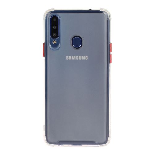Coque en TPU mat résistant aux chocs transparent pour votre Samsung Galaxy A20s